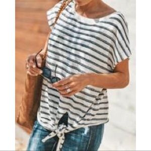 Corey Knit Cotton Tie Top
